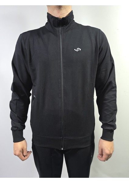 Erkek Rahat Kalıp Dik Yaka Pamuklu 2 Iplik Eşofman Takımı fırsatları