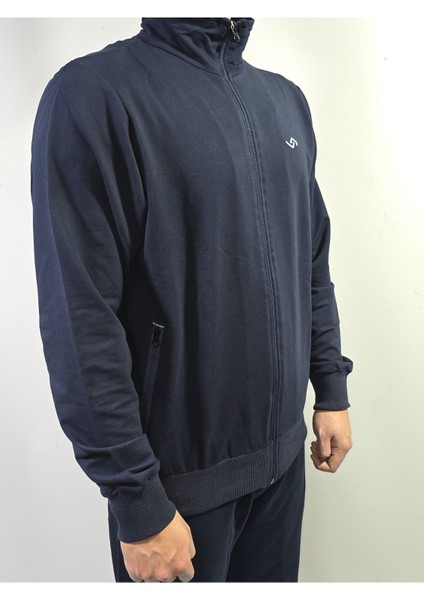 Erkek Rahat Kalıp Dik Yaka Pamuklu 2 Iplik Eşofman Takımı modelleri