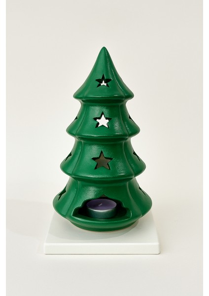 Yılbaşı Çam Ağacı Dekoratif Mumluk – Tealight Mumluk