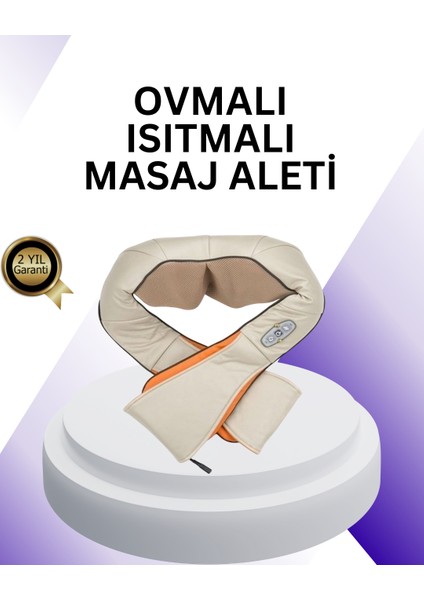 Ovmalı Isıtmalı Boyun Omuz Bel Masaj Aleti Kas ve Eklem Ağrılarına Etkili - I90H04N8-7A92VS