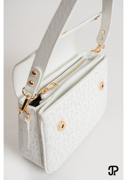 Orijinal Just Polo Collection 4 Bölmeli Lüks Yumuşak Deri Ayarlanabilir Çapraz Askılı Omuz Çantası indirimleri