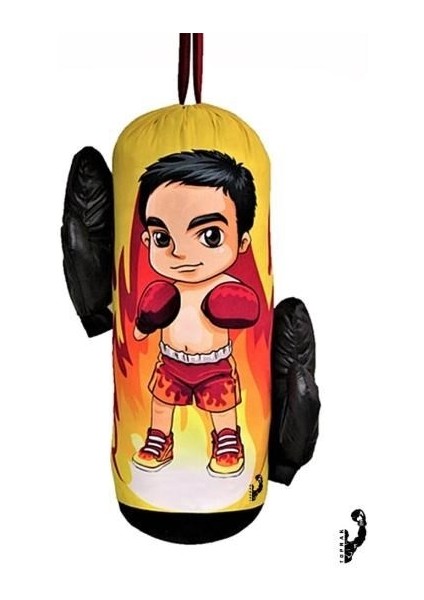 Çocuk Boks Kum Torbası Eldiven Dahil 2-6 Yaş Boksör