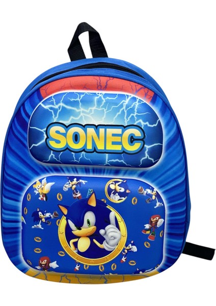 Erkek Çocuk Baskılı Kabartmalı Anaokulu Kreş ve Günlük Kullanım Çantası