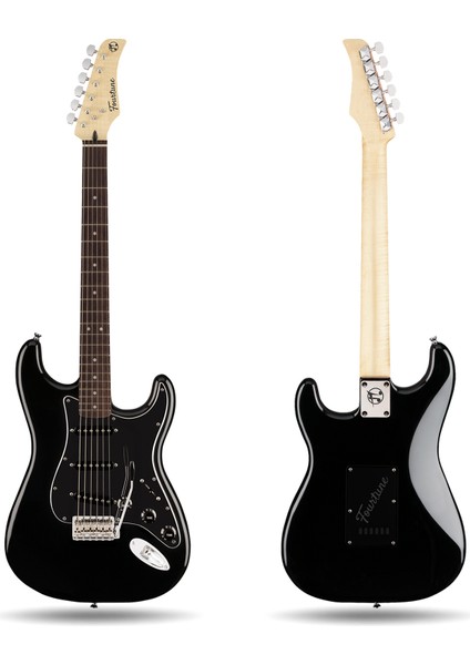 Atlas EG-1000BK Gül Klavye Strat Kasa Sss Siyah Elektro Gitar Seti fiyatları