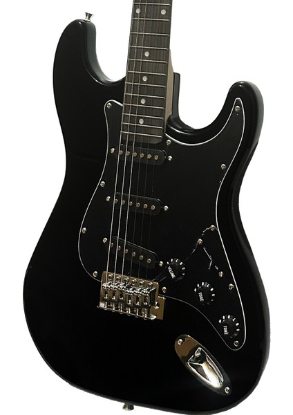 Atlas EG-1000BK Gül Klavye Strat Kasa Sss Siyah Elektro Gitar Seti modelleri