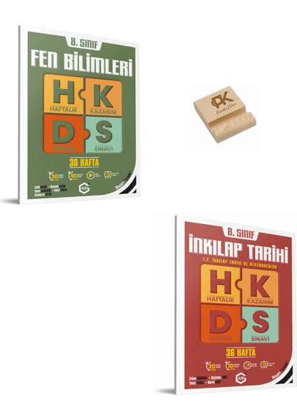 Arı Lgs 8. Sınıf Fen Bilimleri ve Inkılap Haftalık Kazanım Denemeleri + Telefon Standı Yeni