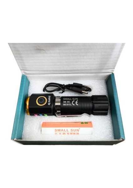 SM-301 30W Güçlü Işık 3 LED Çok Fonksiyonlu Mıknatıslı Şarjlı Kamp El Feneri modelleri