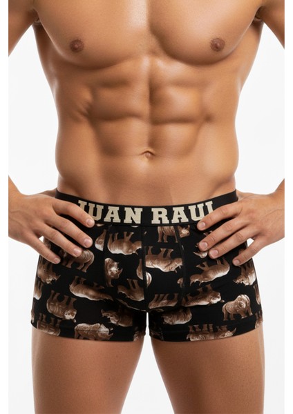 Siyah 3’lü Desenli Boxer Seti – %95 Pamuk Likralı Boxer 2603107 modelleri