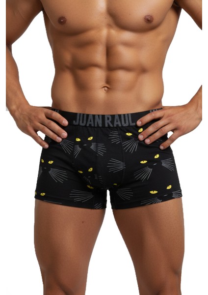Siyah 3’lü Desenli Boxer Seti – %95 Pamuk Likralı Boxer 2603107 fırsatları