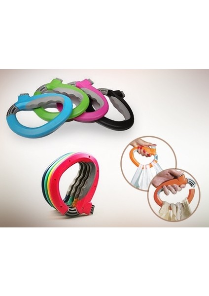 Pratik Katlanabilir Pazar Arabası + Poşet Taşıma Aparatı - 2li Set 7AC79N fırsatları