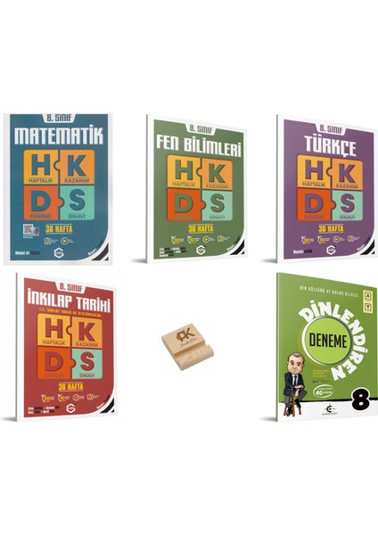 Arı Lgs 8. Sınıf Matematik Fen Türkçe Inkılap ve Din Haftalık Kazanım Denemeleri 5li Set