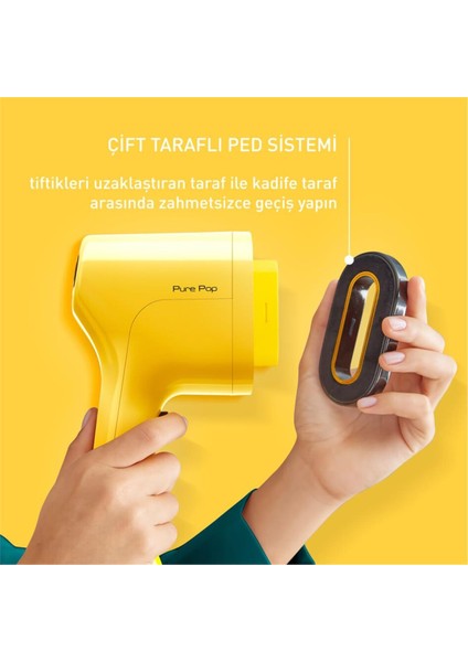 DT2026 Pure Pop Sarı Buharlı Düzleştirici Ütü