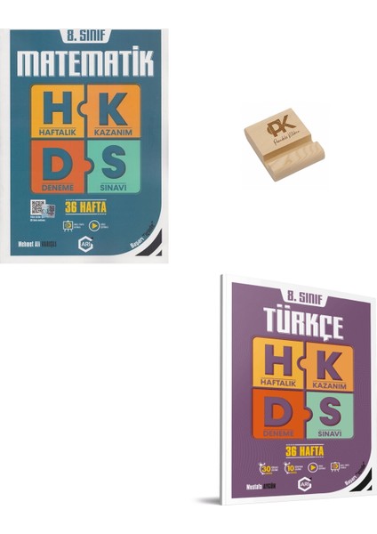 Arı Lgs 8. Sınıf Matematik ve Türkçe Haftalık Kazanım Denemeleri + Telefon Standı