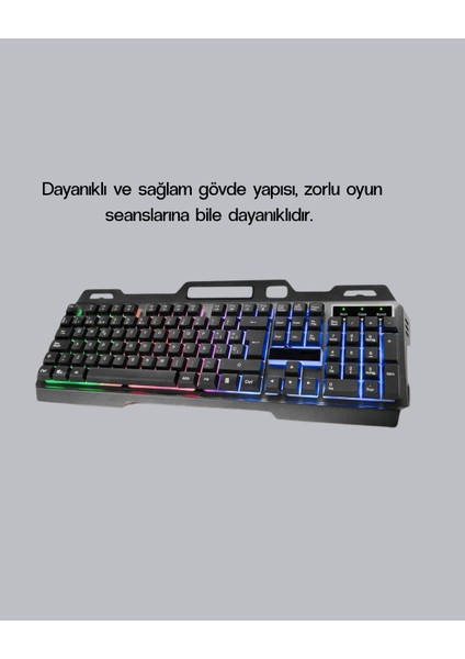 Xmpdby Rgb Aydınlatmalı Klavye Mouse Seti – USB Bağlantılı, Türkçe Q, Ayarlanabilir Dpi, Ergonomik Yapı fırsatları
