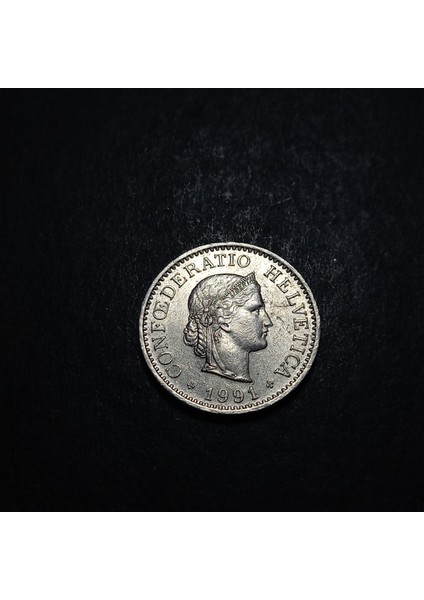 3996368DDA9F8D791D 1991 Isviçre 10 Rappen Ça/çil Madeni Para fırsatları