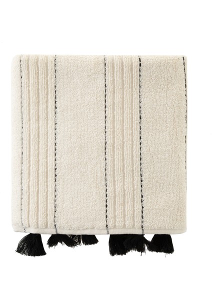 Lında Krem Püsküllü Yüz Havlusu 50X80 fiyatları