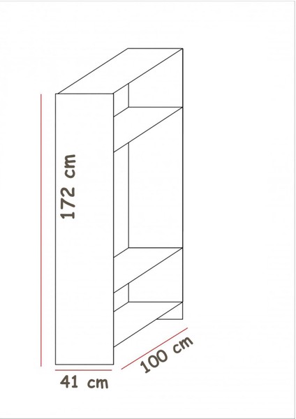 Oskar 3 Kapaklı Elbise Dolabı-3 Kapılı Gardırop modelleri