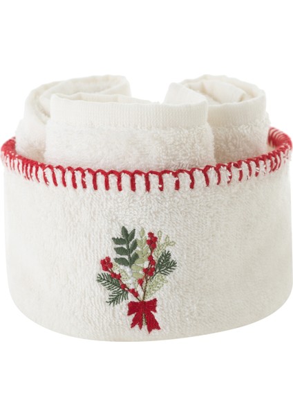 Joy 3'lü El Havlusu Seti Ekru 30X30