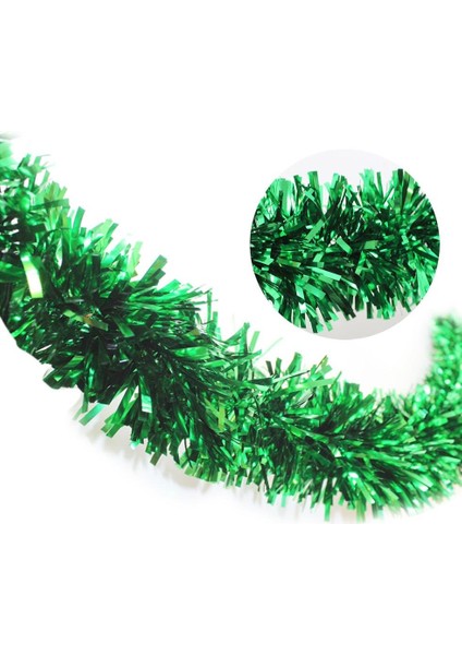 Metalize Sim Süs Yılbaşı ve Parti Dekoru – Yeşil 10 cm 2 mt modelleri