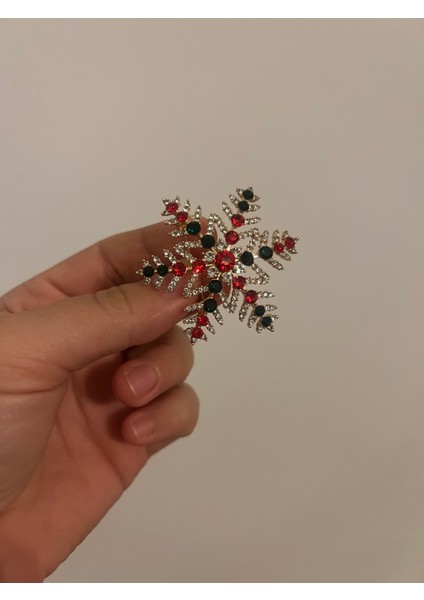 Yeni Yıl Hediyesi Renkli Kar Tanesi Yılbaşı Broş fiyatları