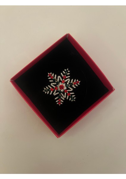 Yeni Yıl Hediyesi Renkli Kar Tanesi Yılbaşı Broş modelleri