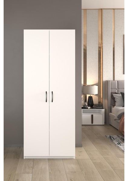 Oskar 2 Kapaklı Elbise Dolabı-2 Kapılı Gardırop