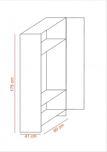 Oskar 2 Kapaklı Elbise Dolabı-2 Kapılı Gardırop fırsatları