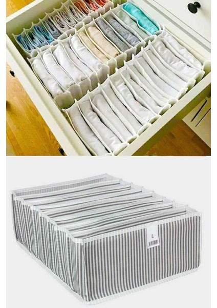 Akordiyon Organizer 8 Gözlü + Siyah Kravat Askısı - Takı Düzenleyici - 2li Set D1D3L0 fiyatları