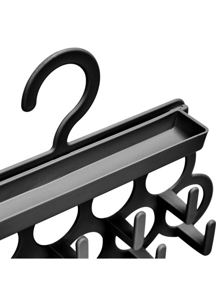 Akordiyon Organizer 8 Gözlü + Siyah Kravat Askısı - Takı Düzenleyici - 2li Set D1D3L0 fırsatları