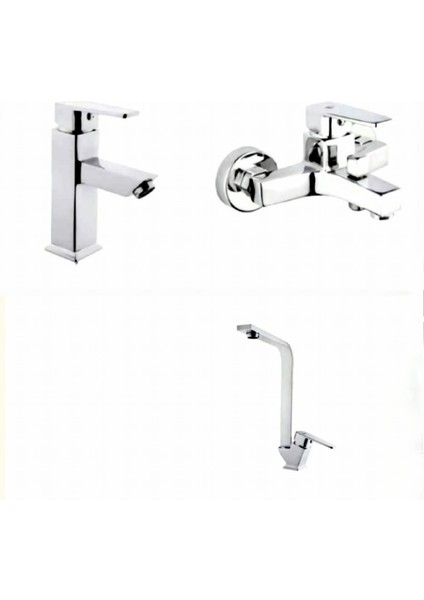 Kare Batarya Seti (Eviye, Banyo,kısalavabo Bataryası)