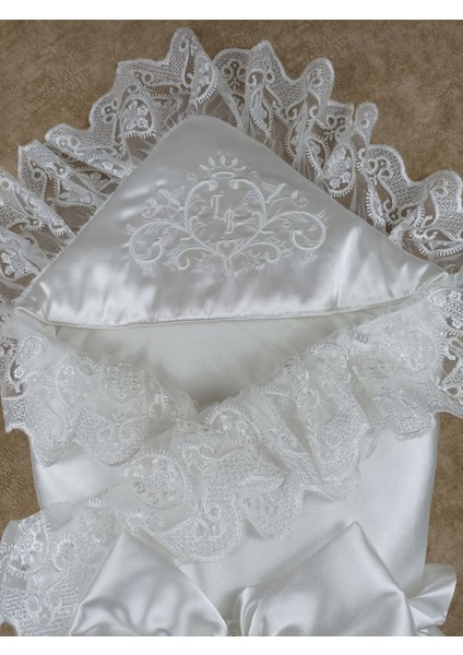 Yenidoğan Pırıltı Nakış Detaylı Lüks Kundak Bebek Battaniyesi modelleri