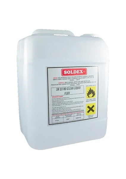 No Clean Flux 20 Lt SR33 Temizleme Gerektirmeyen Lehim Suları