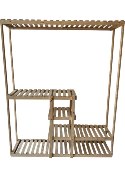 Ahşap Çam Açık Elbise Dolabı fırsatları