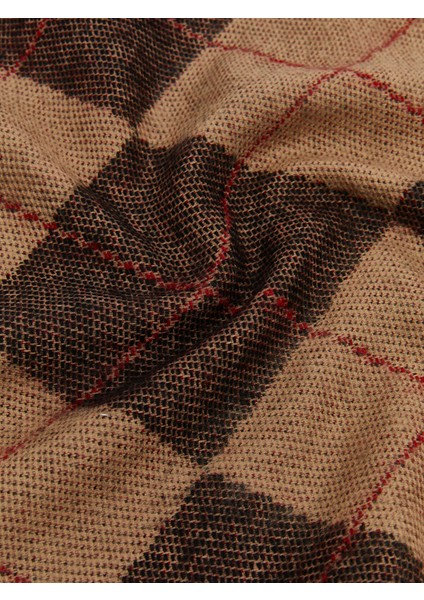 Yeni Sezon Ekose Desenli Püsküllü Erkek Atkı modelleri