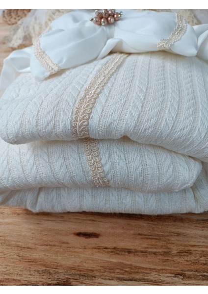 Yenidoğan Tericotton Örgülü Trilüx Bebek Battaniyesi Kundak modelleri