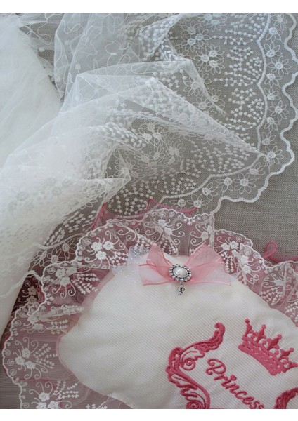 Yenidoğan Nil Taç Nakışlı Kundaklı Trilüks 3lü Alt Açma Seti indirimleri