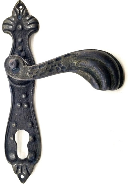 Antika Tarz Dekoratif Pirinç Mevlana Oda Kapı Kolu 228X48 Mm, Oksit