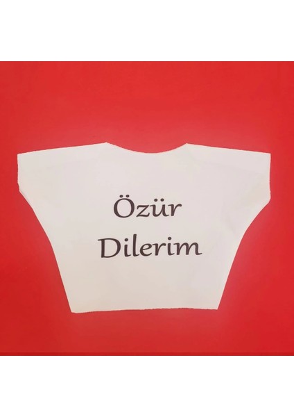 Özür Dilerim Yazılı Peluş Oyuncak Ayı Tişörtü fiyatları
