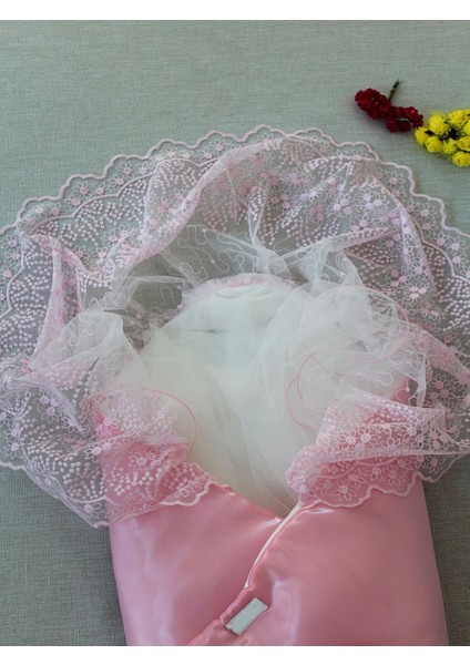 Yenidoğan Kumru Inci Fiyonk Kristal Parlak Duvaklı Kundak Bebek Battaniyesi fırsatları