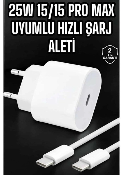 Güç Adaptörü ve Kablosu Şarj Aleti 15/15 Pro Max Uyumlu Hızlı Şarj fiyatları