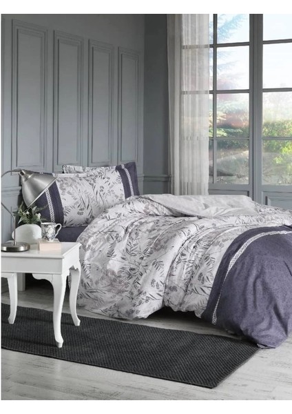 Özdilek Çift Kişilik Ranforce Nevresim Takımı Branch Beyaz