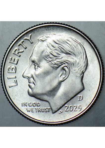 Amerika Birleşik Devletleri 1 Dime 2025 D. One Dime-Roosevelt. Çil. modelleri