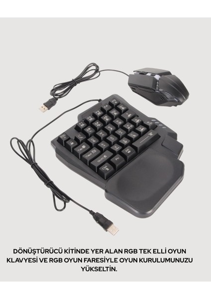 Tak-Çalıştır Mobil Oyun Seti – X8 Pro Teknolojili Klavye Mouse Kombo fırsatları