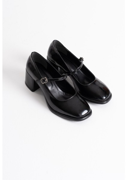 Blown Siyah Rugan Kadın Topuklu Ayakkabı modelleri