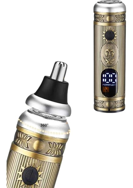 Profesyonel Saç Sakal Vücut Kulak ve Burun Tıraş Makinesi 3 Başlıklı modelleri