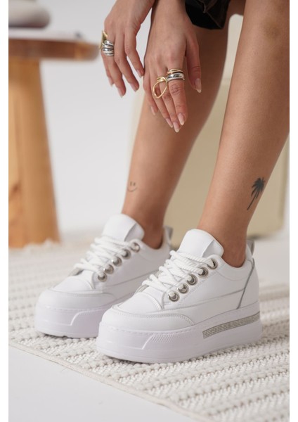 Alice Beyaz Kadın Gizli Topuklu Sneaker fiyatları
