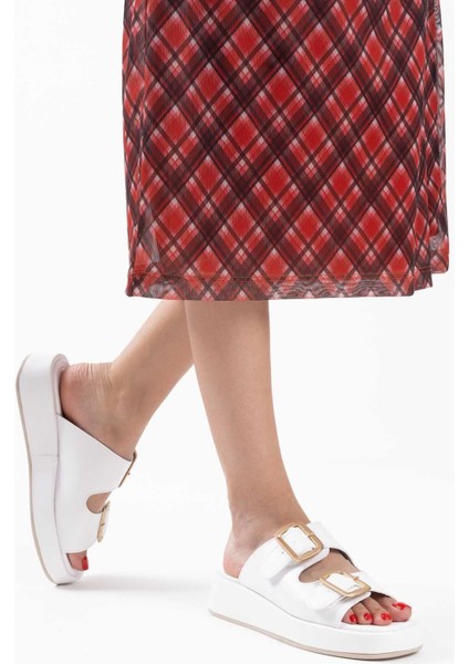 Nare Beyaz Cilt Terlik