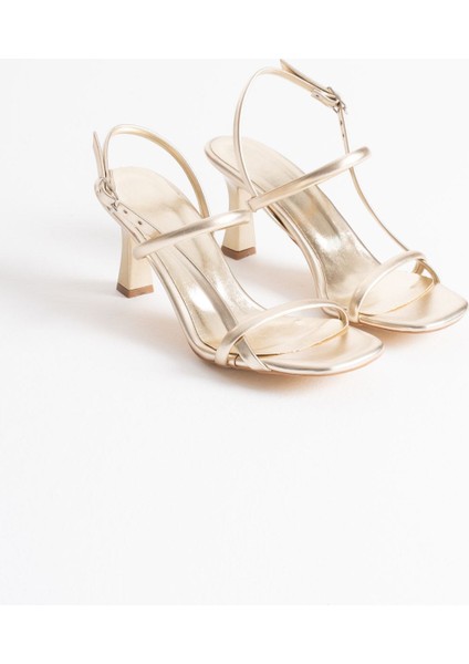 Monya Kadın Altın Topuklu Sandalet fiyatları