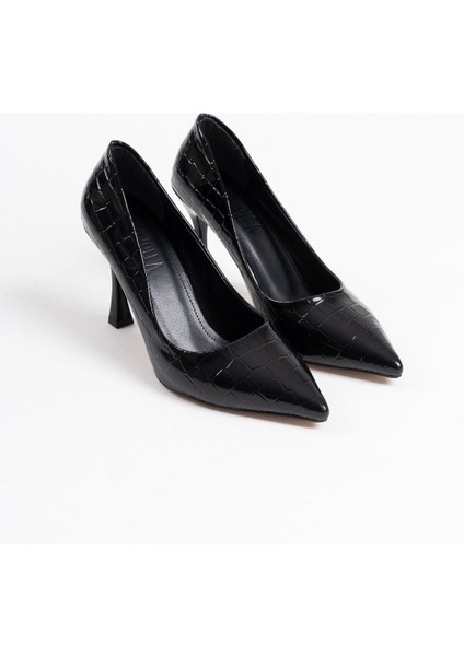 Harper Kadın Siyah Kroko Rugan Stiletto fiyatları