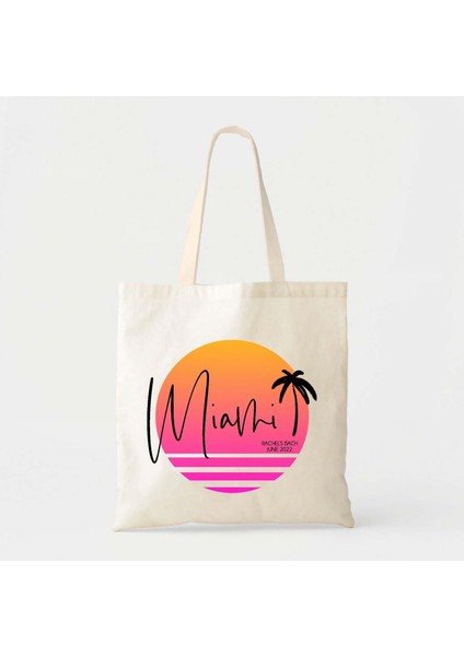 Bekarlığa Veda Partisi Çantası: Miami Vice Design - Özel Yazılı Tuval fiyatları